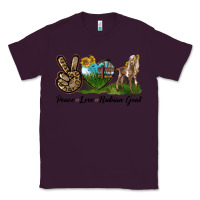 Plum Peace Love Nubian Goat Classic Tee - LillyAllenDesigns
