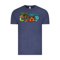 Vintage Denim born to camp with guitar Vintage Tee - AdoDesignShop
