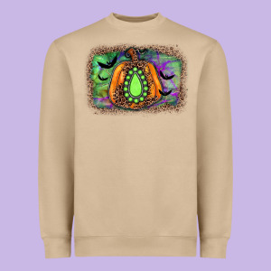 Halloween Gemstone Background Heavyweight Sweatshirt Designed By Jahusdesignshop