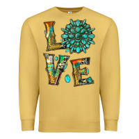 Antique Gold love with gemstone Premium Sweatshirt - Artiststas