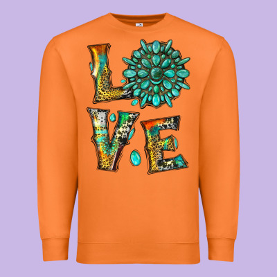 Love With Gemstone Premium Sweatshirt Designed By Artiststas