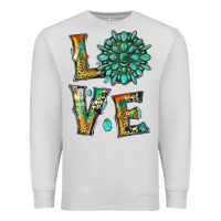 Dove Grey love with gemstone Premium Sweatshirt - Artiststas