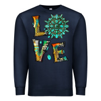 Navy love with gemstone Premium Sweatshirt - Artiststas