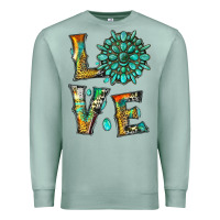 Seafoam love with gemstone Premium Sweatshirt - Artiststas