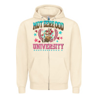 Sandshell motherhood university with coffee Zipper Hoodie - NancyCooperArtShop