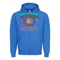 True Royal motherhood university with coffee Zipper Hoodie - NancyCooperArtShop