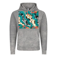 Cloud Rock turquoise glitter cowhide Vintage Hoodie - JahusDesignShop