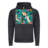 Vintage Arctic turquoise glitter cowhide Vintage Hoodie - JahusDesignShop