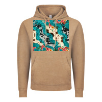 Vintage Coffee turquoise glitter cowhide Vintage Hoodie - JahusDesignShop