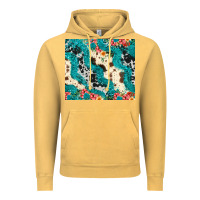 Vintage Mustard turquoise glitter cowhide Vintage Hoodie - JahusDesignShop