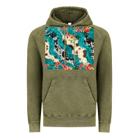 Vintage Olive turquoise glitter cowhide Vintage Hoodie - JahusDesignShop