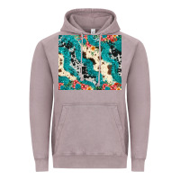 Vintage Zinc turquoise glitter cowhide Vintage Hoodie - JahusDesignShop