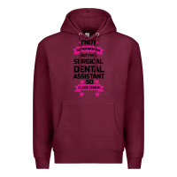 Burgundy Surgical Dental Assistant Premium Hoodie - Bettercallsaul
