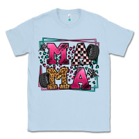 Dusty Blue Racing leopard frame mama Mother's Day Classic Tee - LillyAllenDesigns