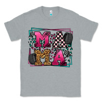 Heather Grey Racing leopard frame mama Mother's Day Classic Tee - LillyAllenDesigns