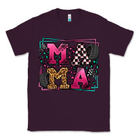 Plum Racing leopard frame mama Mother's Day Classic Tee - LillyAllenDesigns
