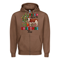 Chestnut rockin around the christmas tree Zipper Hoodie - MaliasSmallBusiness