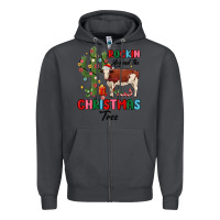 Smoke rockin around the christmas tree Zipper Hoodie - MaliasSmallBusiness