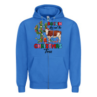 True Royal rockin around the christmas tree Zipper Hoodie - MaliasSmallBusiness