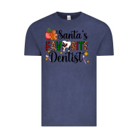 Vintage Denim santa's favorite dentist Vintage Tee - AdoDesignShop