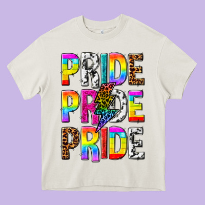 Pride Pride Pride Heavy Core Tee Designed By Texasbilliewilder