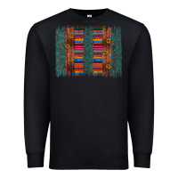 Black sunflower serape brush stroke Premium Sweatshirt - Artiststas