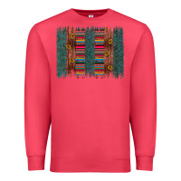 Cardinal sunflower serape brush stroke Premium Sweatshirt - Artiststas