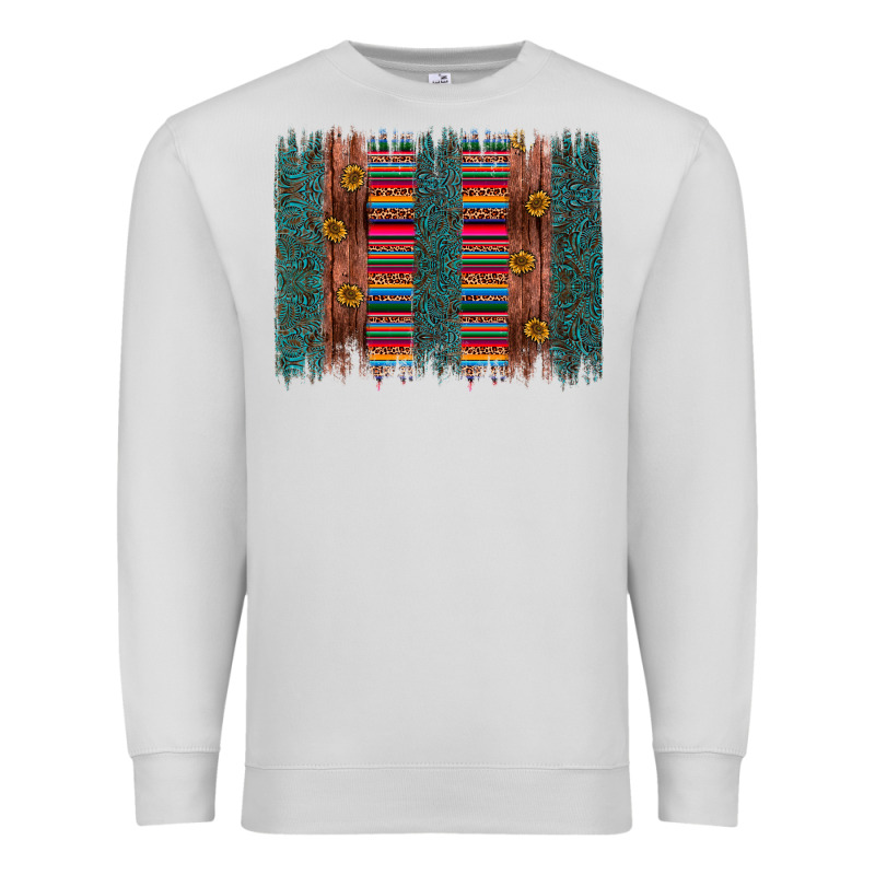 Sunflower Serape Brush Stroke Premium Sweatshirt by Artiststas | Teevron