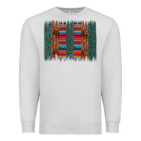 Dove Grey sunflower serape brush stroke Premium Sweatshirt - Artiststas