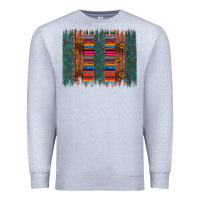 Heather Grey sunflower serape brush stroke Premium Sweatshirt - Artiststas