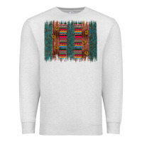Oatmeal Heather sunflower serape brush stroke Premium Sweatshirt - Artiststas