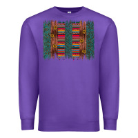 Purple sunflower serape brush stroke Premium Sweatshirt - Artiststas