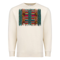 Sandshell sunflower serape brush stroke Premium Sweatshirt - Artiststas