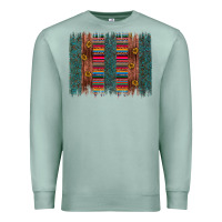 Seafoam sunflower serape brush stroke Premium Sweatshirt - Artiststas