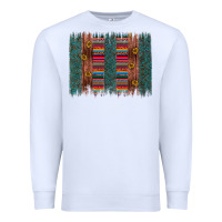 White sunflower serape brush stroke Premium Sweatshirt - Artiststas