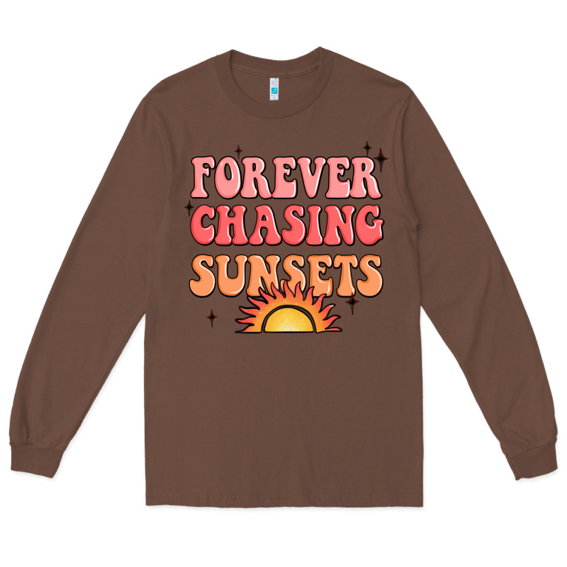 Forever Chasing Sunsets Long Sleeve Tee by JahusDesignShop | Teevron
