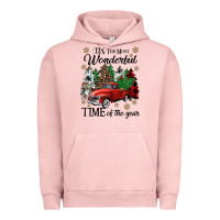 Pigment Salmon its the most wonderful time of the year Urban Hoodie - CowGirlArtShop