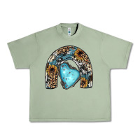 Oil Green sunflower gemstone rainbow Urban Heavy Tee - JahusDesignShop