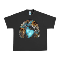 Pigment Black sunflower gemstone rainbow Urban Heavy Tee - JahusDesignShop