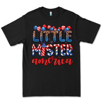 Black little mister America Premium Tee - Zillion Design Studio