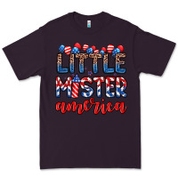 Plum little mister America Premium Tee - Zillion Design Studio
