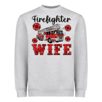 Heather Grey firefighter wife Heavyweight Sweatshirt - Artiststas