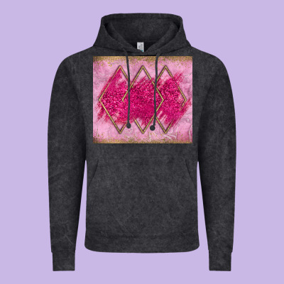 Pink Glitter Vintage Hoodie Designed By Jahusdesignshop