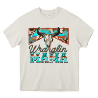 Cream wranglin mama Heavy Core Tee - Zillion Design Studio