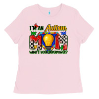 Bubblegum Pink i'm an autism mom what's your superpower Ladies Tee - Zillion Design Studio