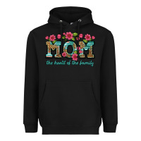 Black mom the heart of the family Heavyweight Hoodie - Artiststas