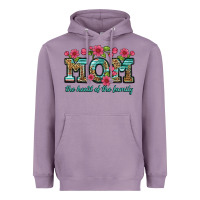 Lavender mom the heart of the family Heavyweight Hoodie - Artiststas