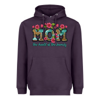 Plum mom the heart of the family Heavyweight Hoodie - Artiststas