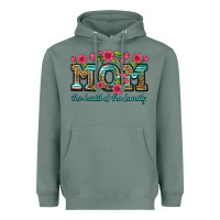 Sage mom the heart of the family Heavyweight Hoodie - Artiststas