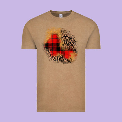 Christmas Patch Vintage Tee Designed By Jahusdesignshop